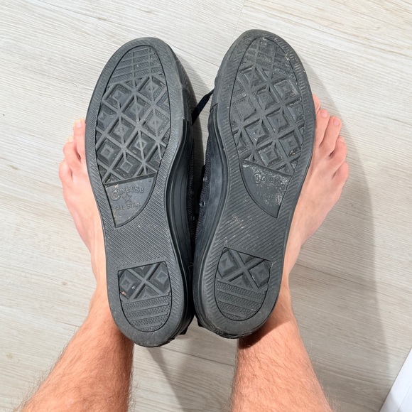 Converse Black Canvas High-Tops - Picture 12 of 15